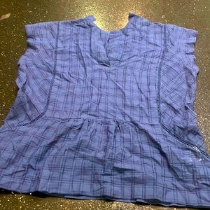 Cotélac navy blue shell sleeveless blouse